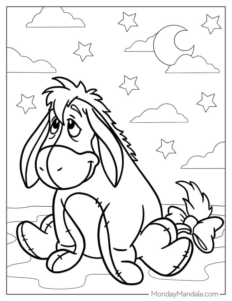 Winnie the pooh coloring pages free pdf printables