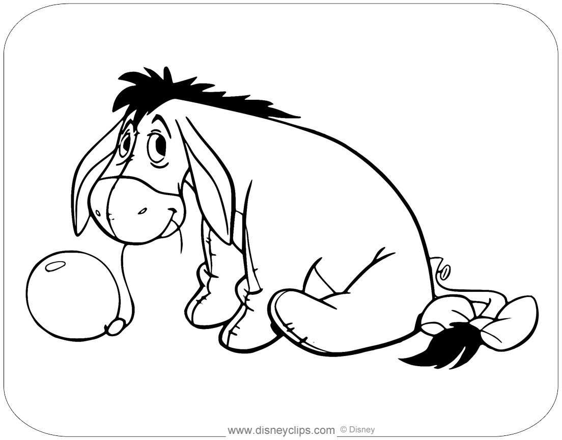 Eeyore coloring pages