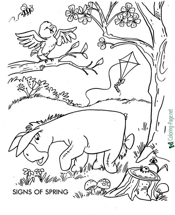 Eeyore coloring page