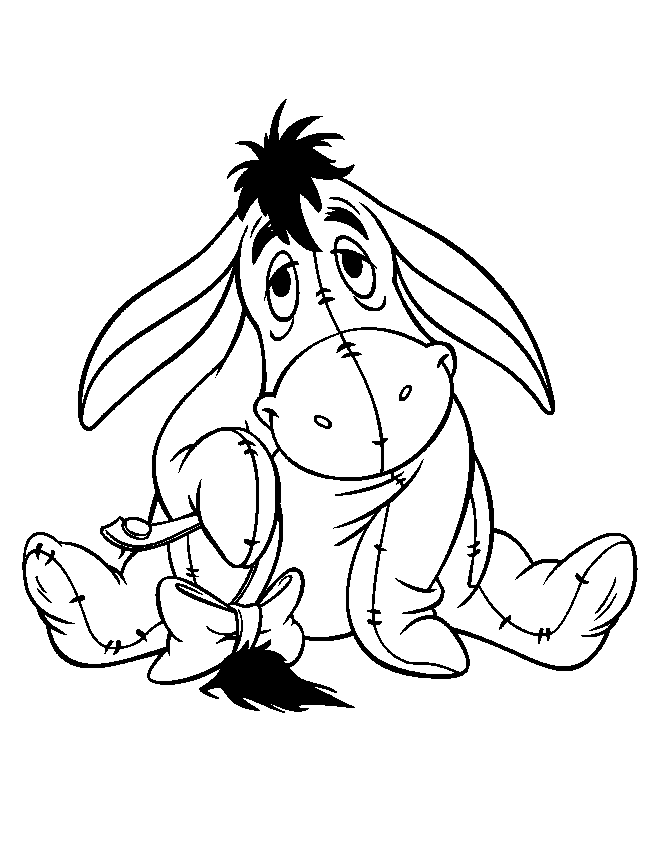 Eeyore coloring pages printable for free download