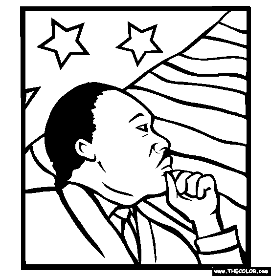 Artin luther king online coloring pages