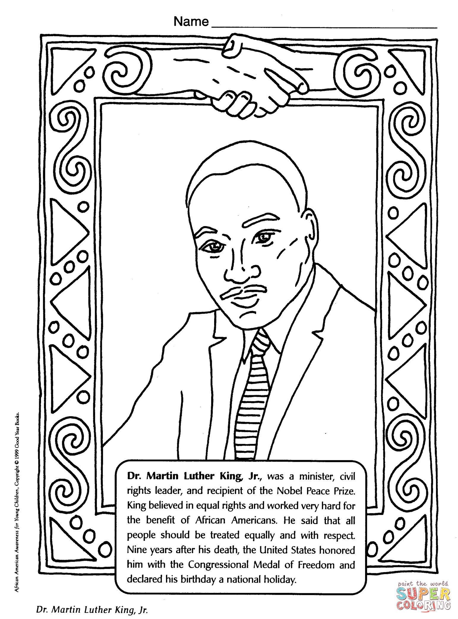 Dr martin luther king jr coloring page free printable coloring pages
