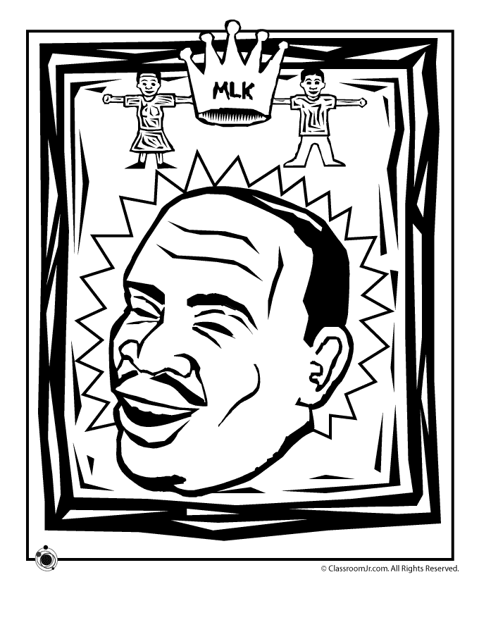 Martin luther king coloring pages woo jr kids activities childrens publishing