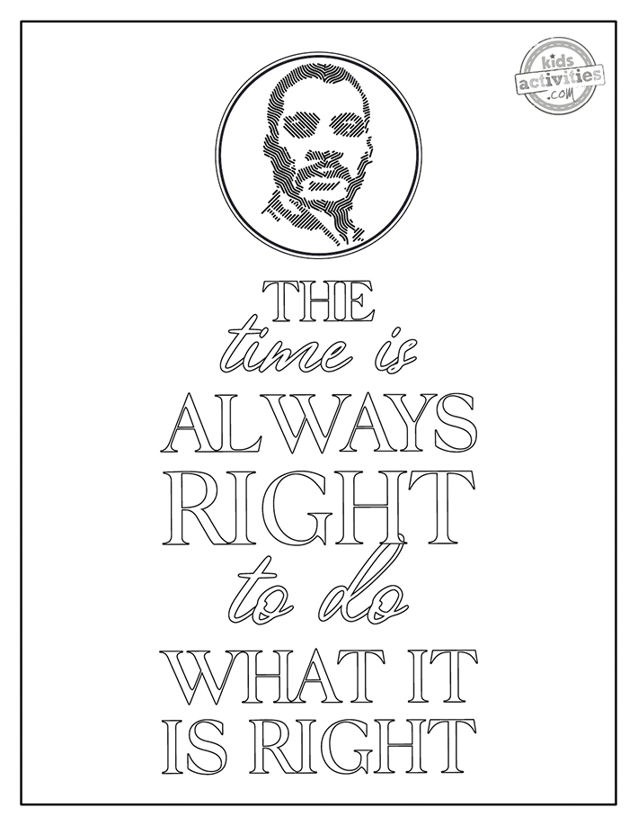 Free inspiring martin luther king jr coloring pages kids activities blog