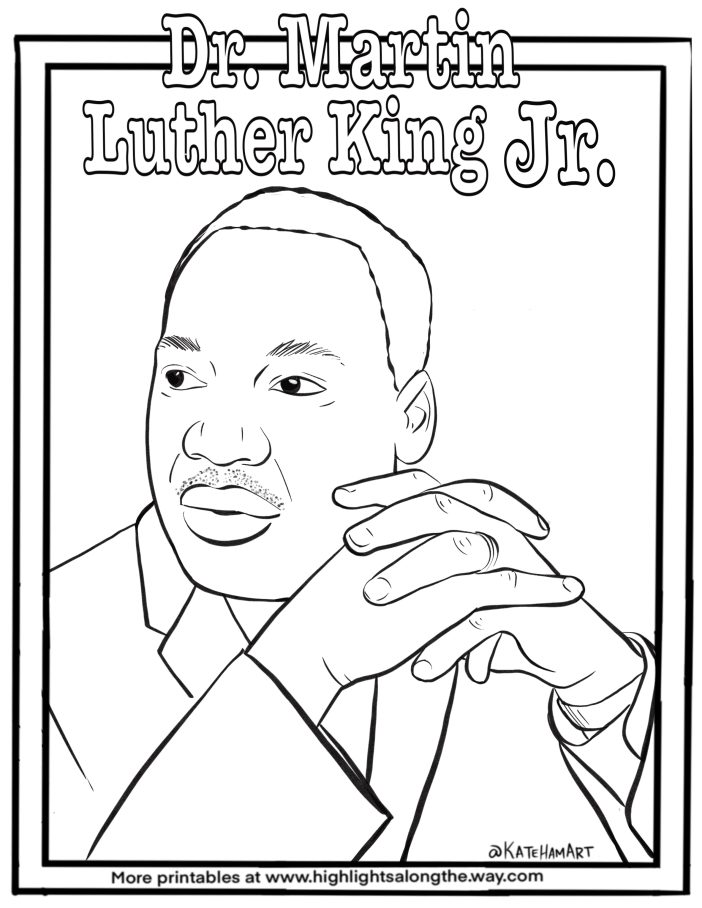 Free printable coloring page dr martin luther king jr