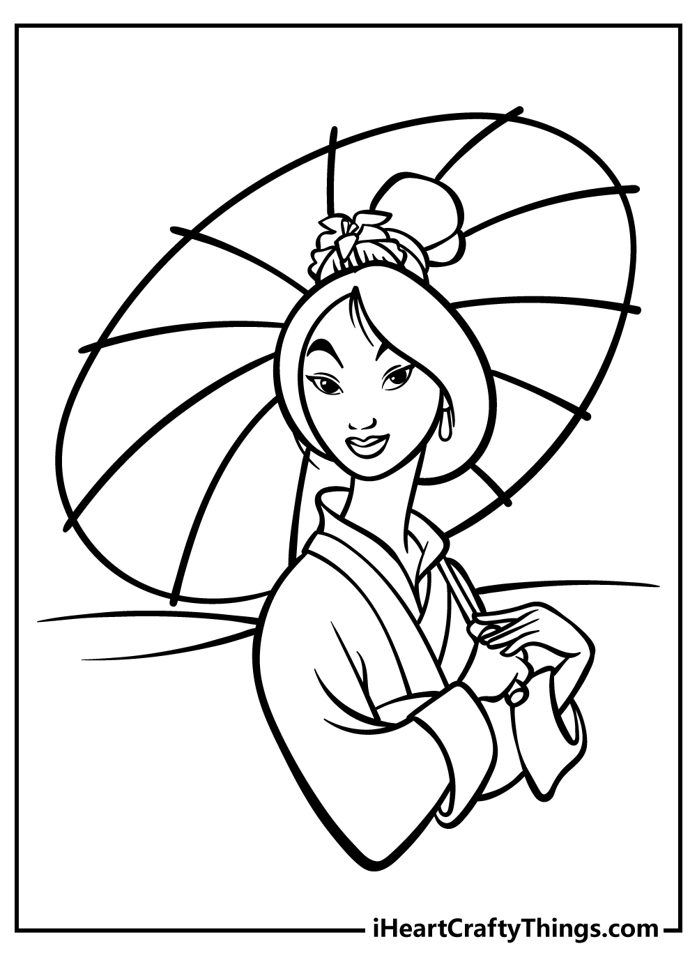 Mulan coloring pages free printables