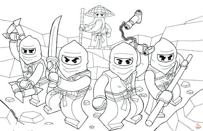 Unleash your kids creativity with lego ninjago coloring pages