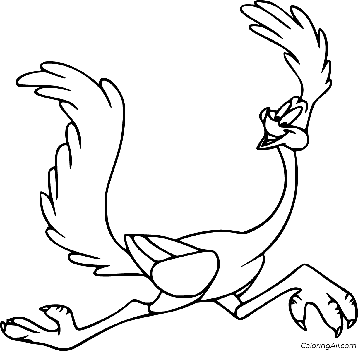 Road runner coloring pages