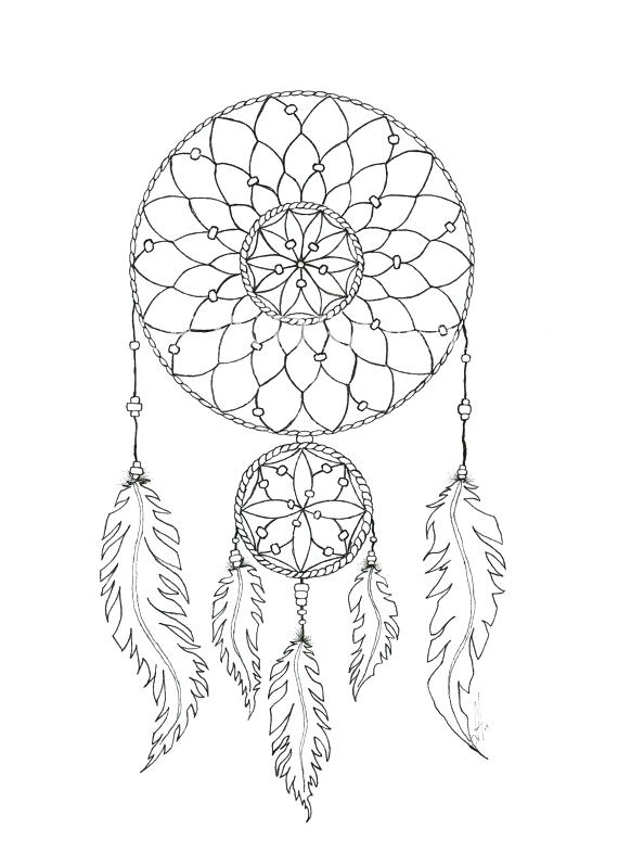 Dream catcher coloring pages