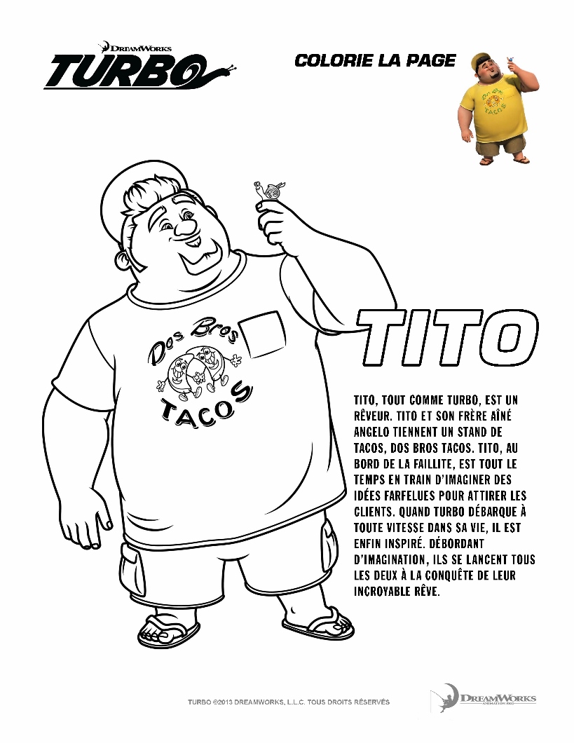 Free download of turbo coloring pages