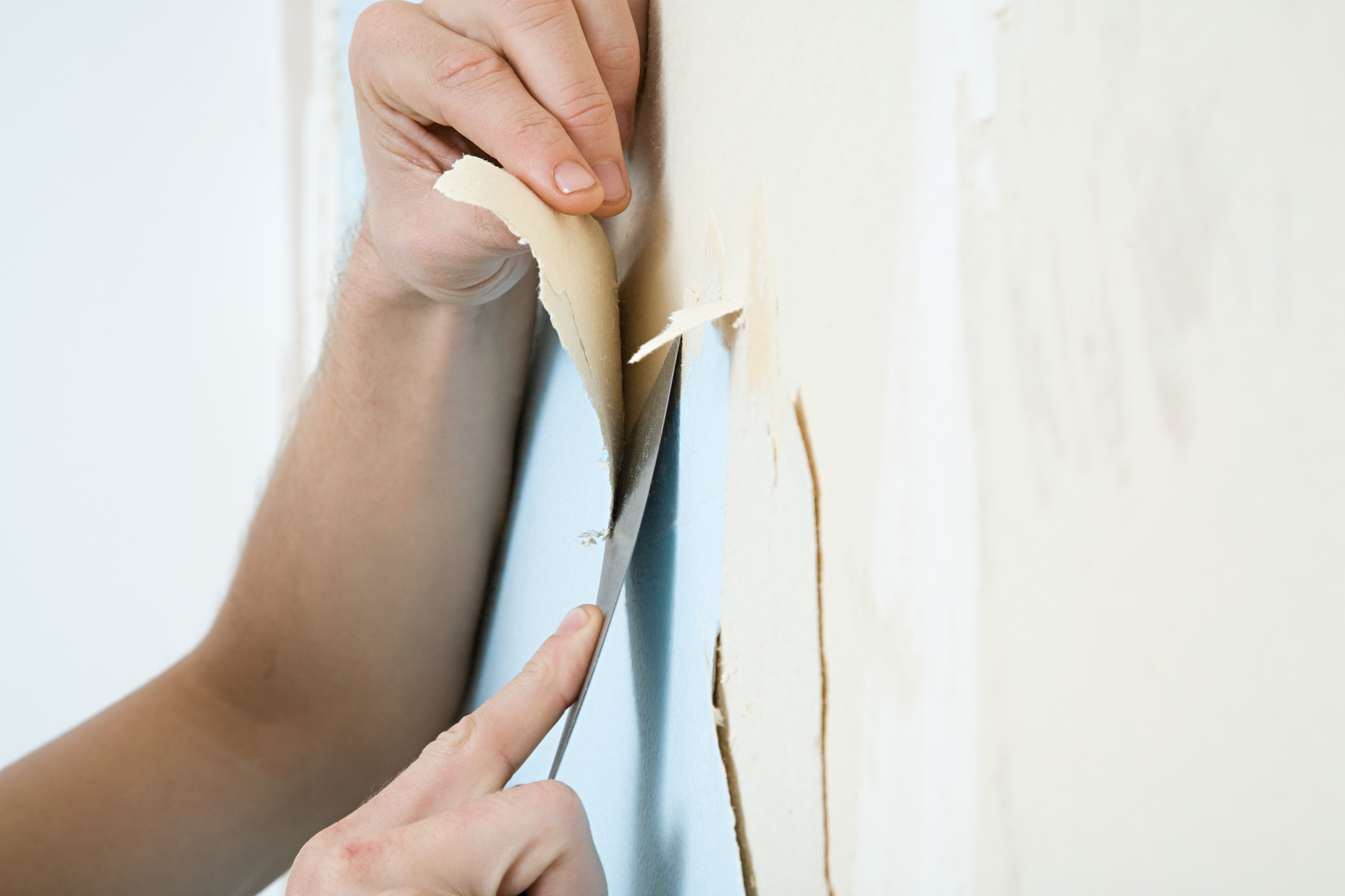 How to remove wallpaper glue residue