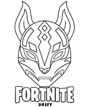 Good quality fortnite coloring page sheet