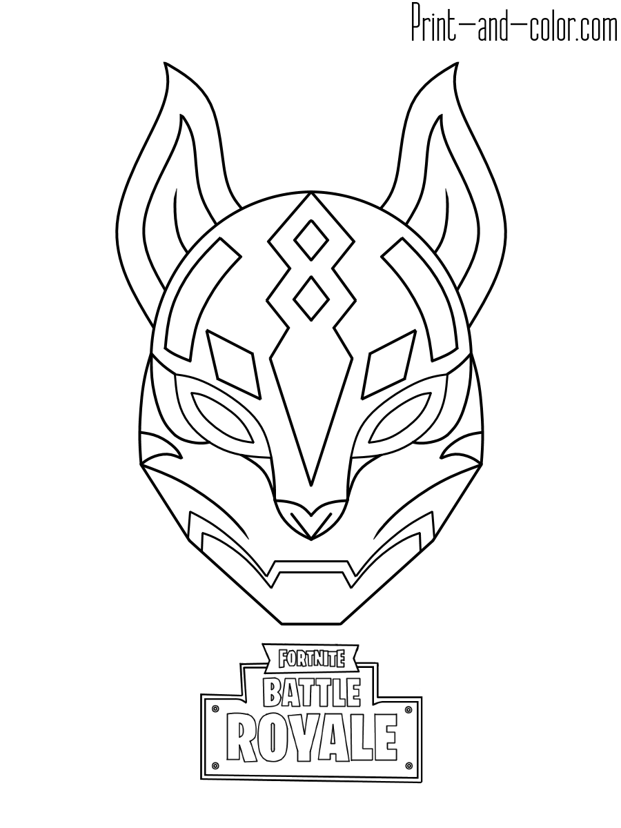 Fortnite coloring pages print and color