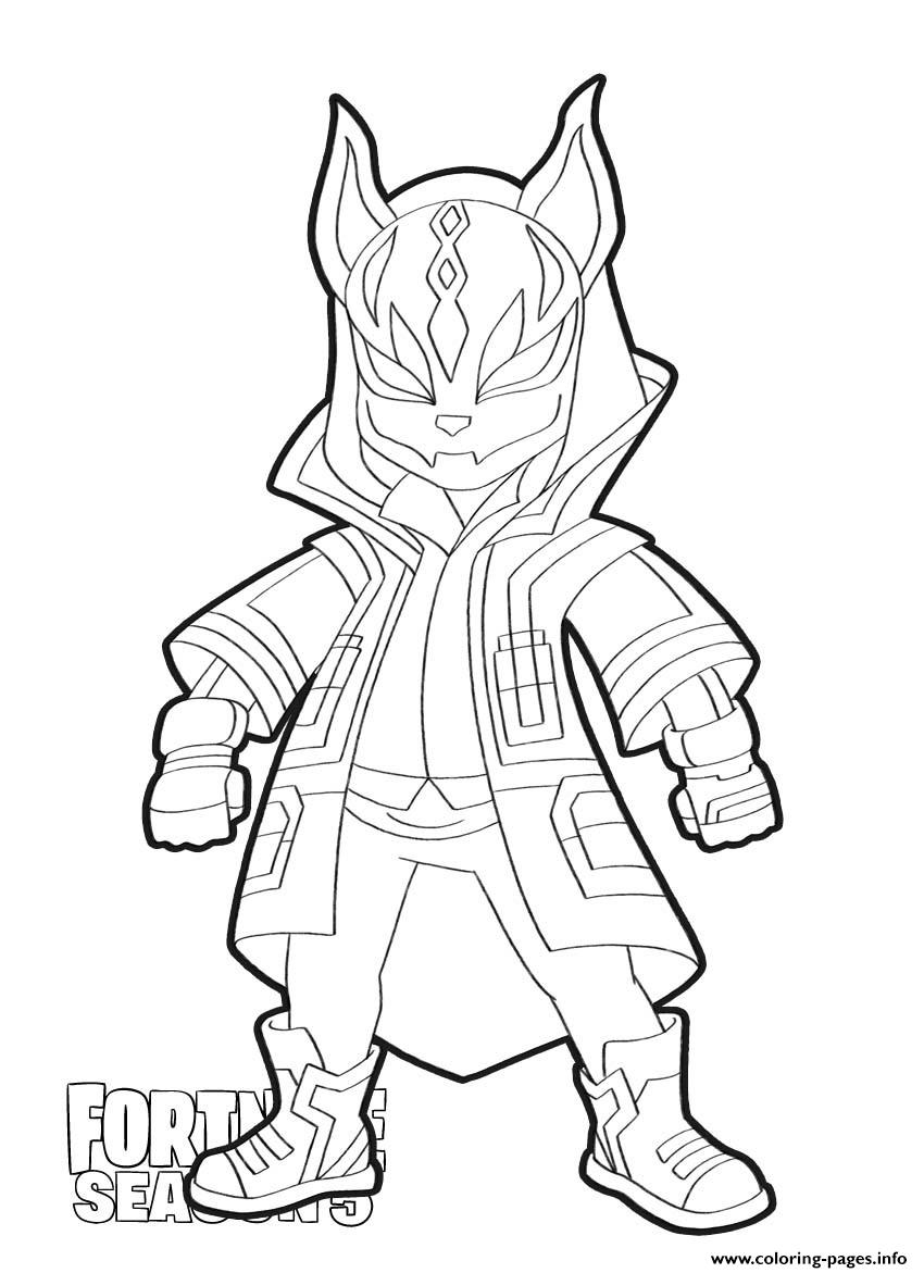 Prt drift sk from fortnite season colorg pages coloriage coloriage mickey coloriage a colorier