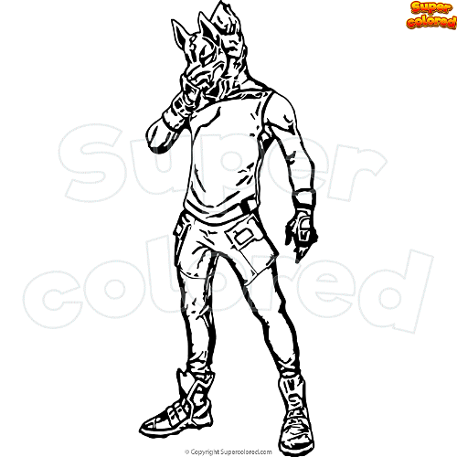 Coloring page fortnite drift full