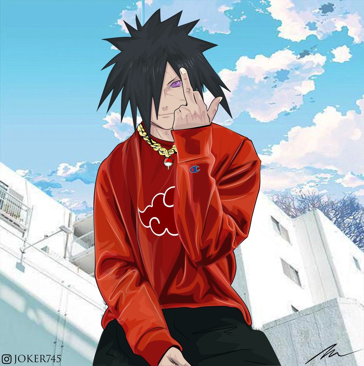 Madara gangsta anime naruto uzumaki art anime