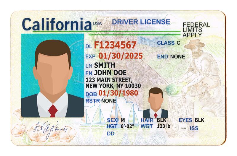 Driver license stock photos