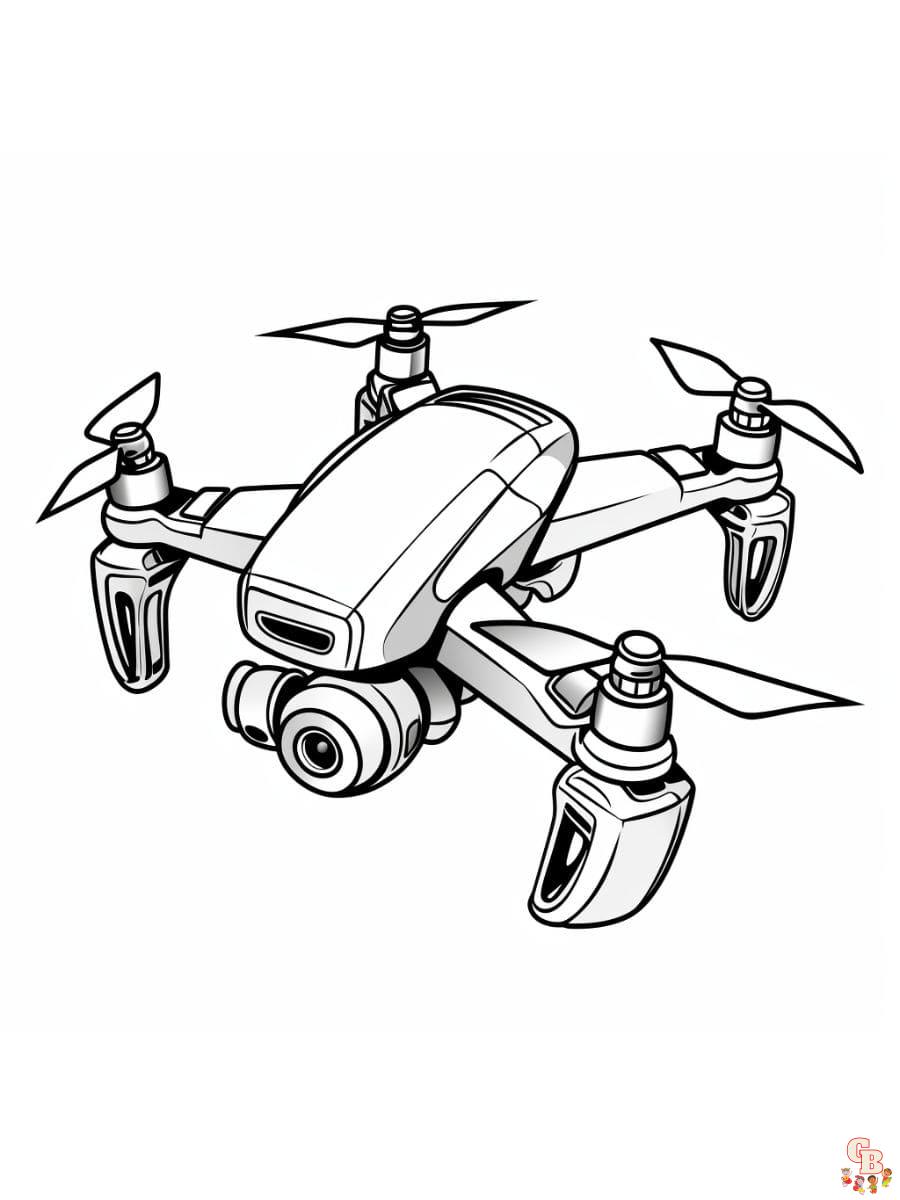 Printable drone coloring pages free for kids and adults