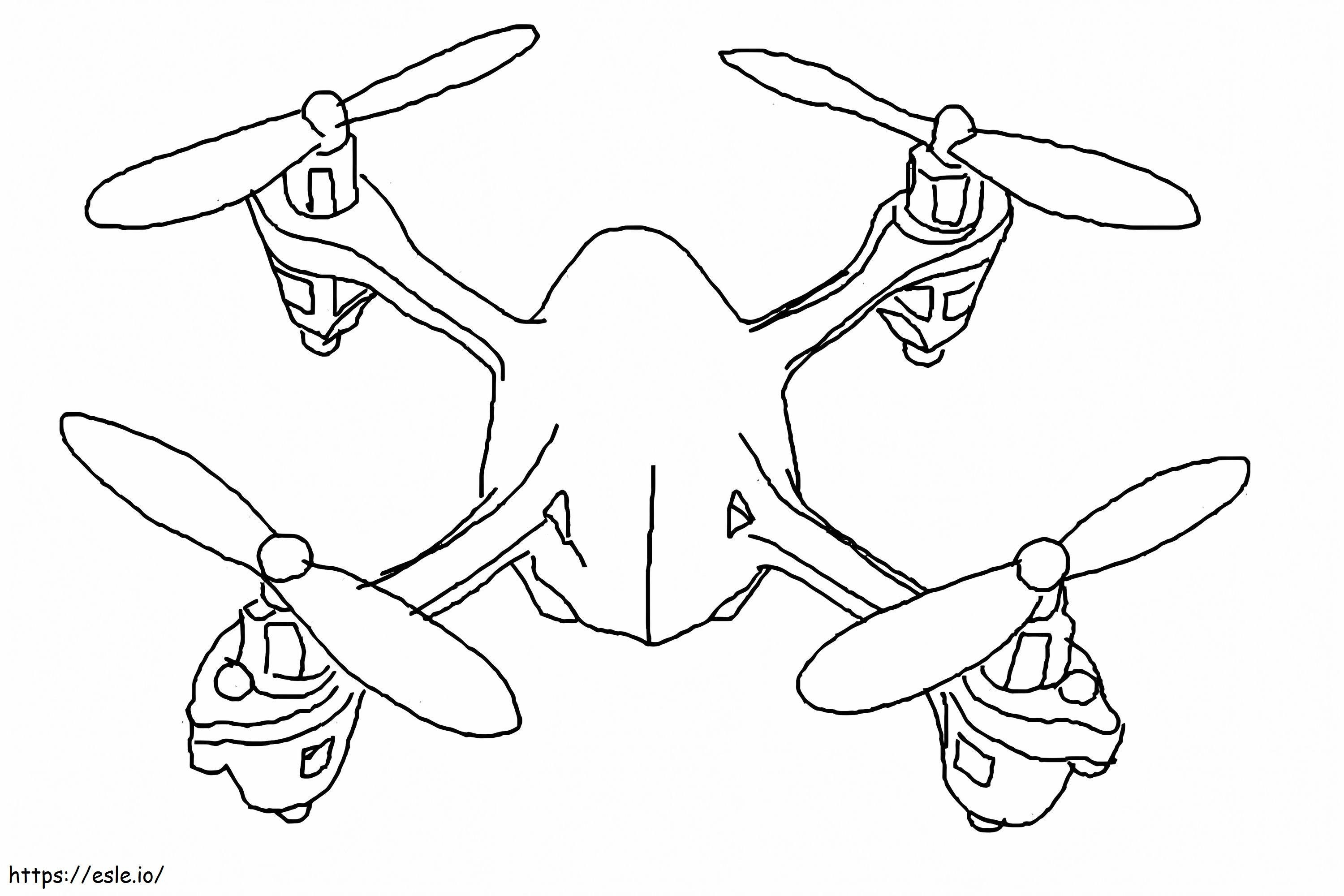 Printable drone coloring page
