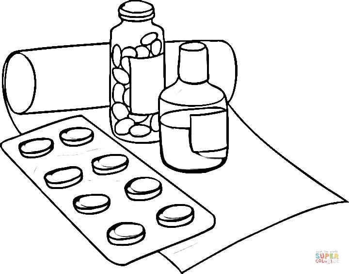 Drugs coloring page free printable coloring pages