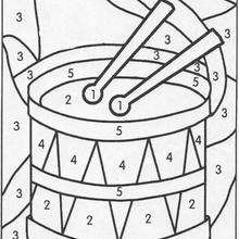 Drum coloring pages