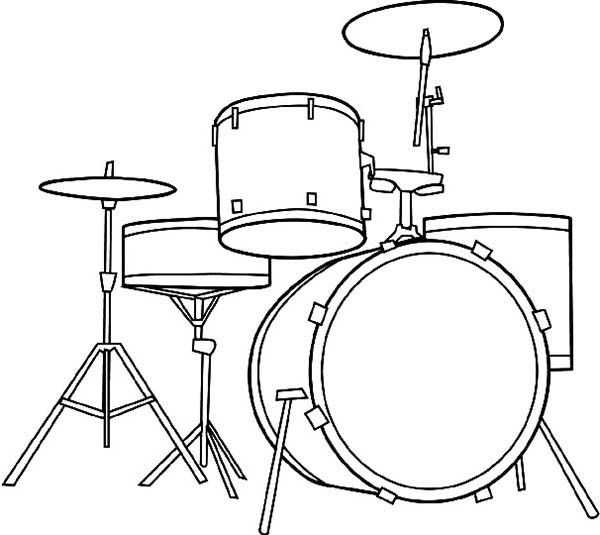 Drums coloring pages