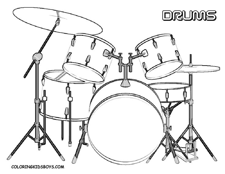 Pin to color music coloring coloring pages drums