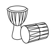 Drums coloring pages