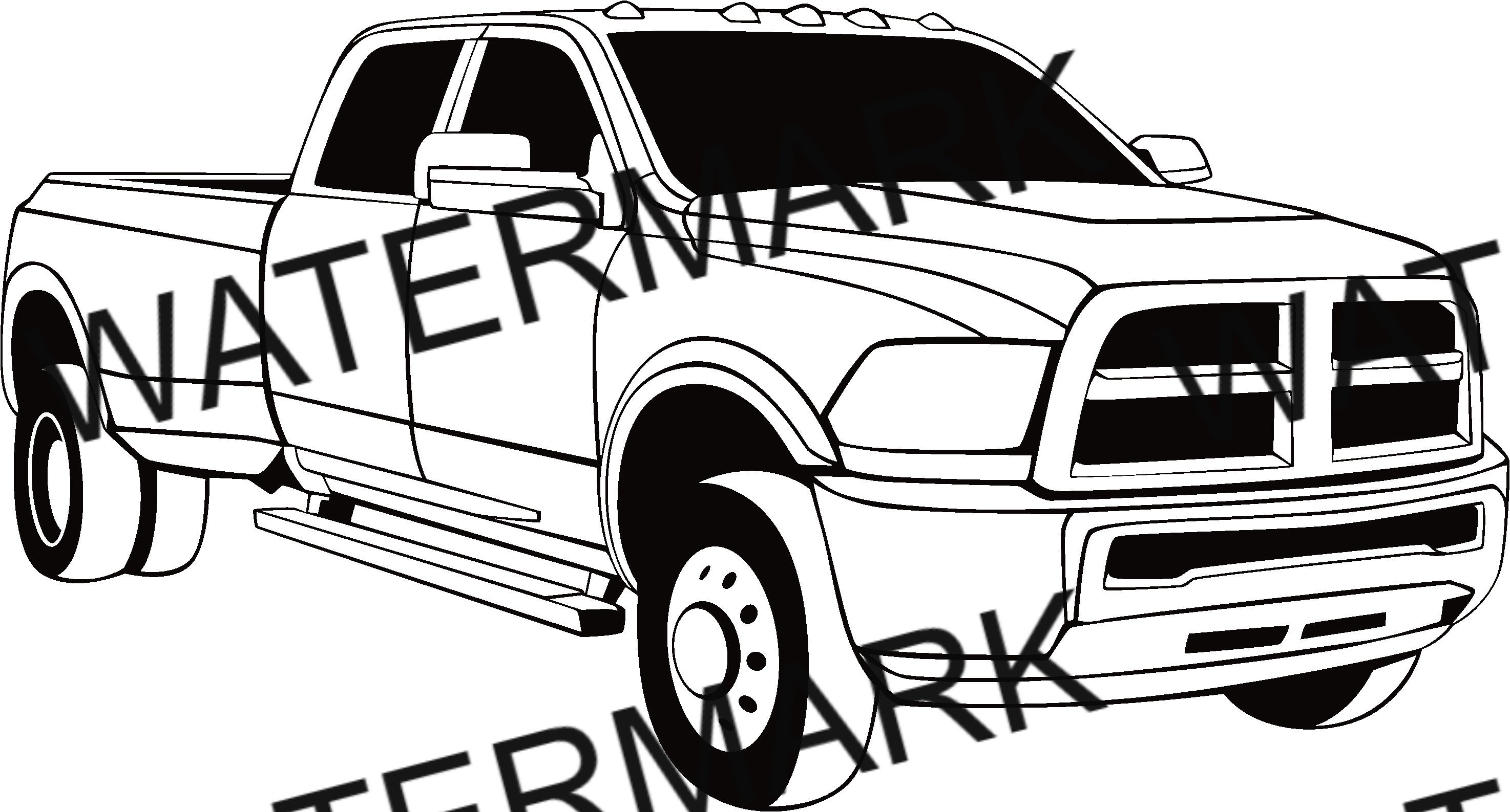 Dodge ram pickup truck svg instant download