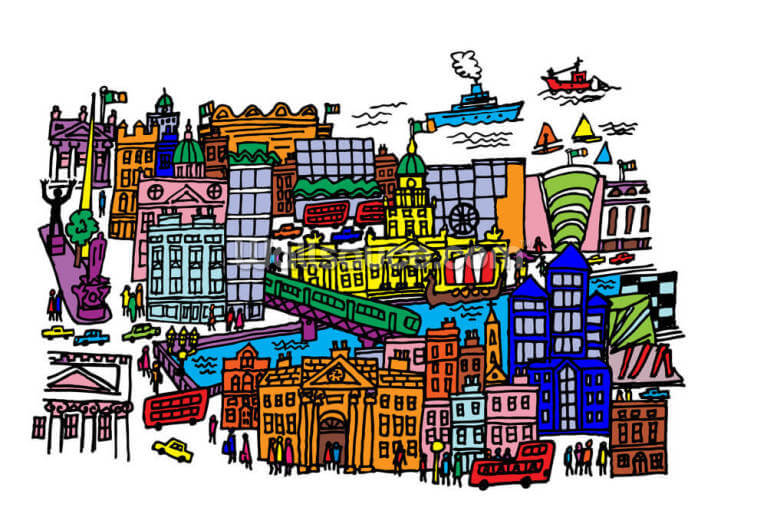 Dublin wallpaper wall murals eu