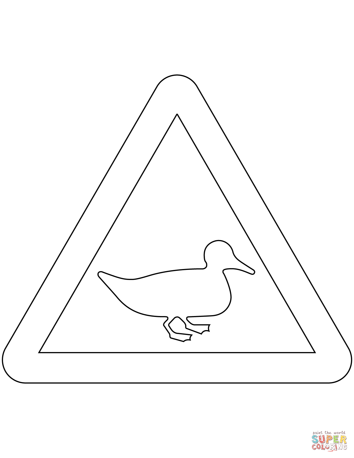 Wild fowl sign in the united kingdom coloring page free printable coloring pages