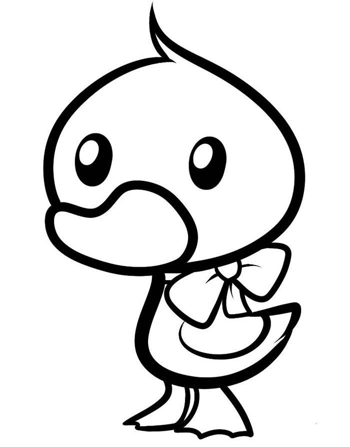 Duck coloring pages