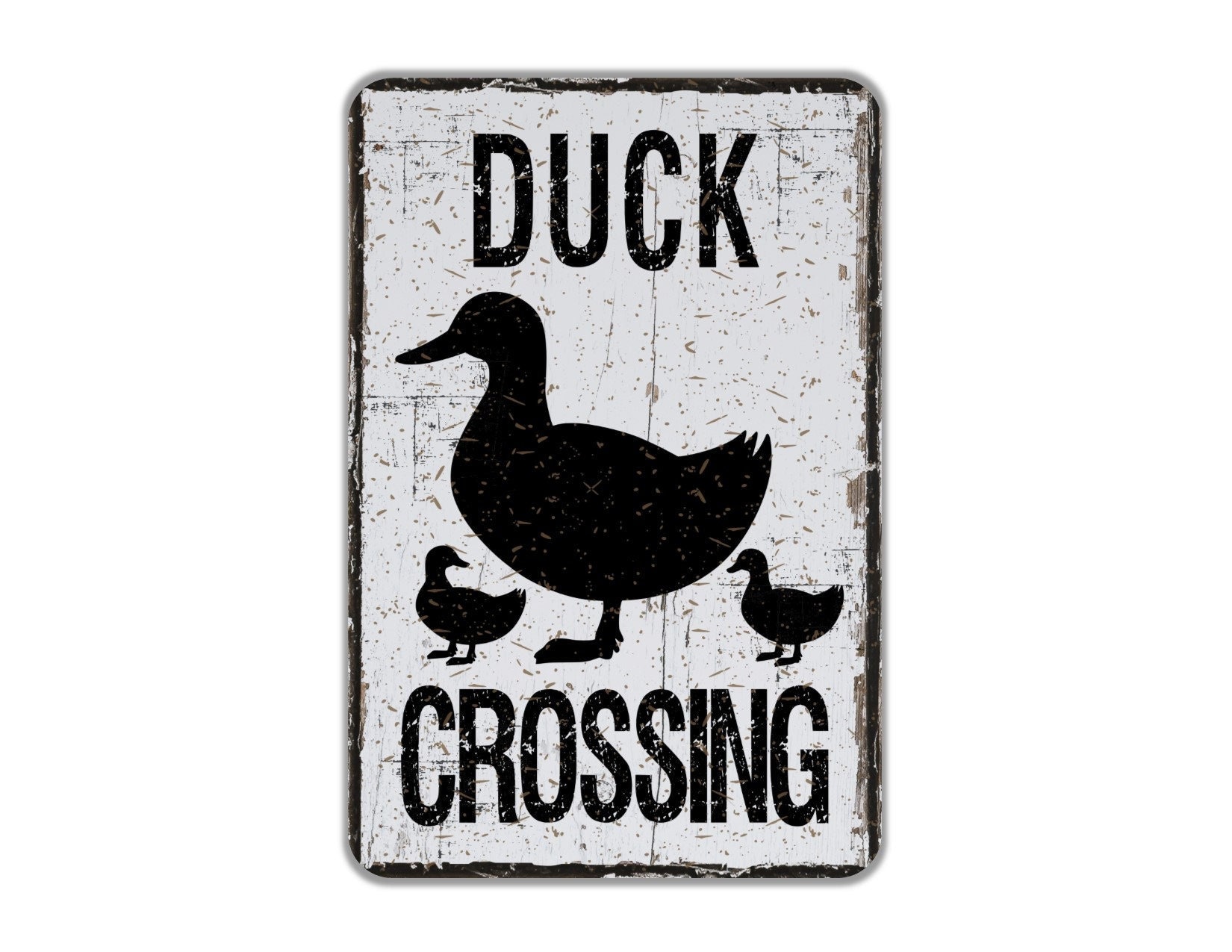 Duck crossing sign