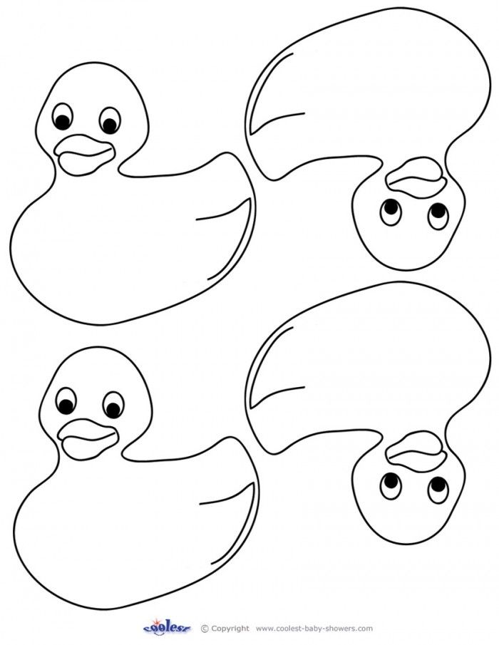 Rubber duck coloring pages free