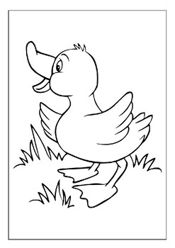 Improve your childs motor skills with our printable duck coloring pages pdf