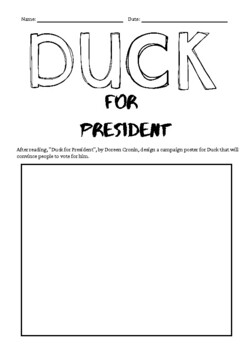 Duck for president by the tired counselor tpt