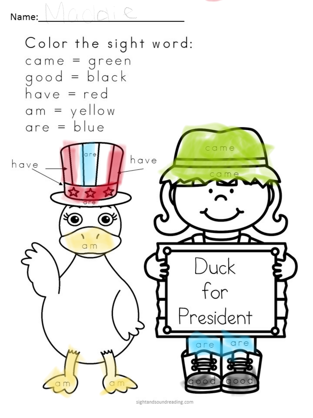 Duck for president lessons â