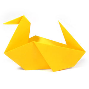 How to make a traditional origami duck page