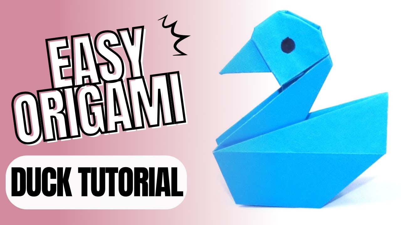 How to make a paper duck easy origami duck tutorial