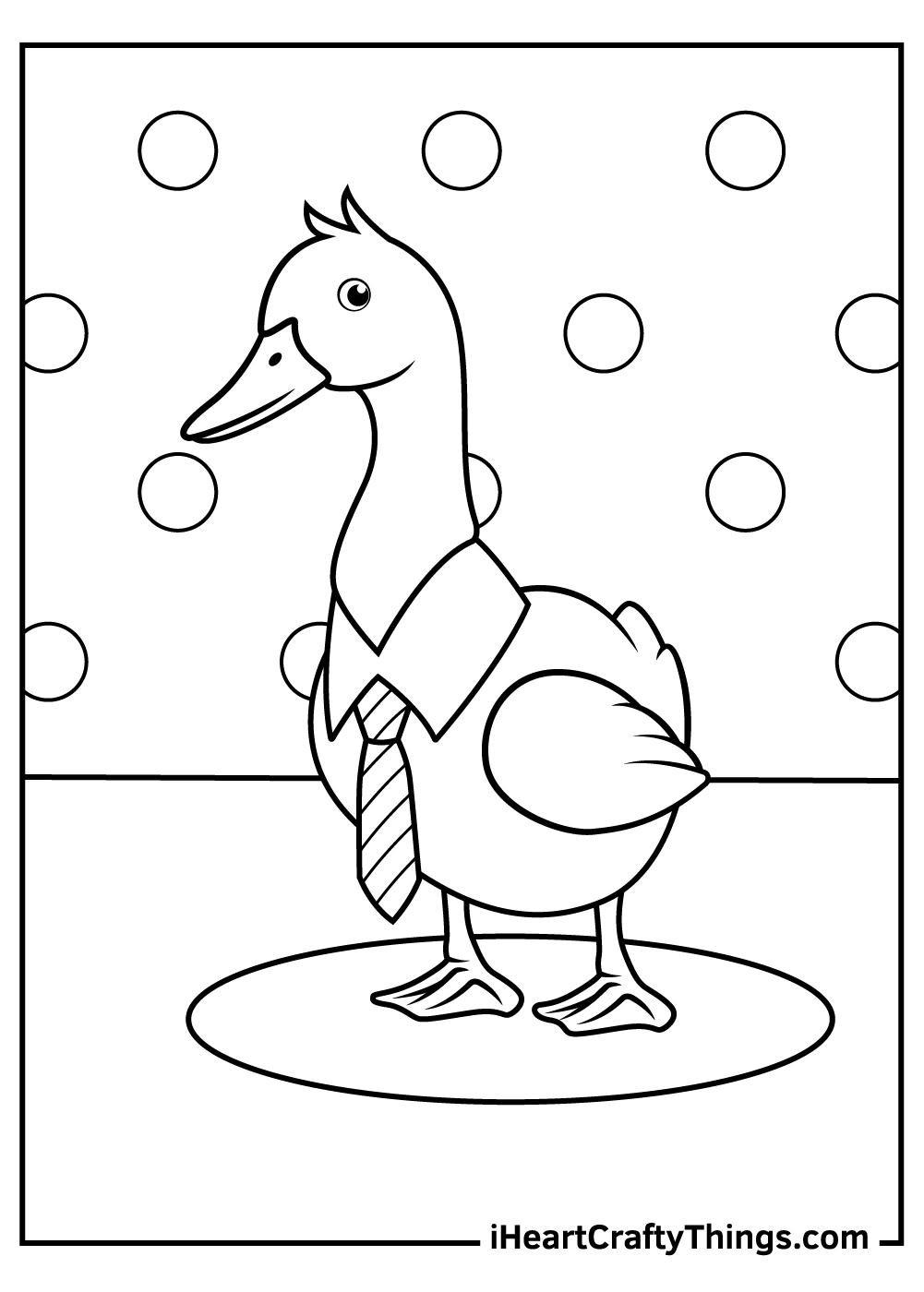 Duck coloring pages free printables