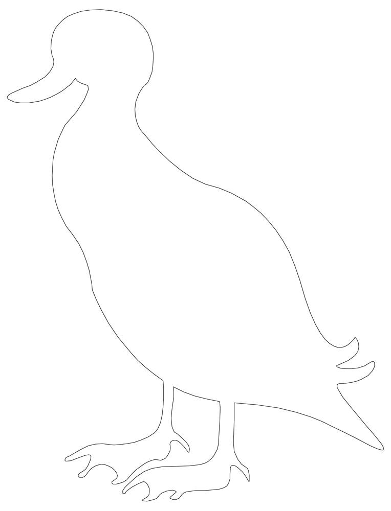 Duck indian runner outline