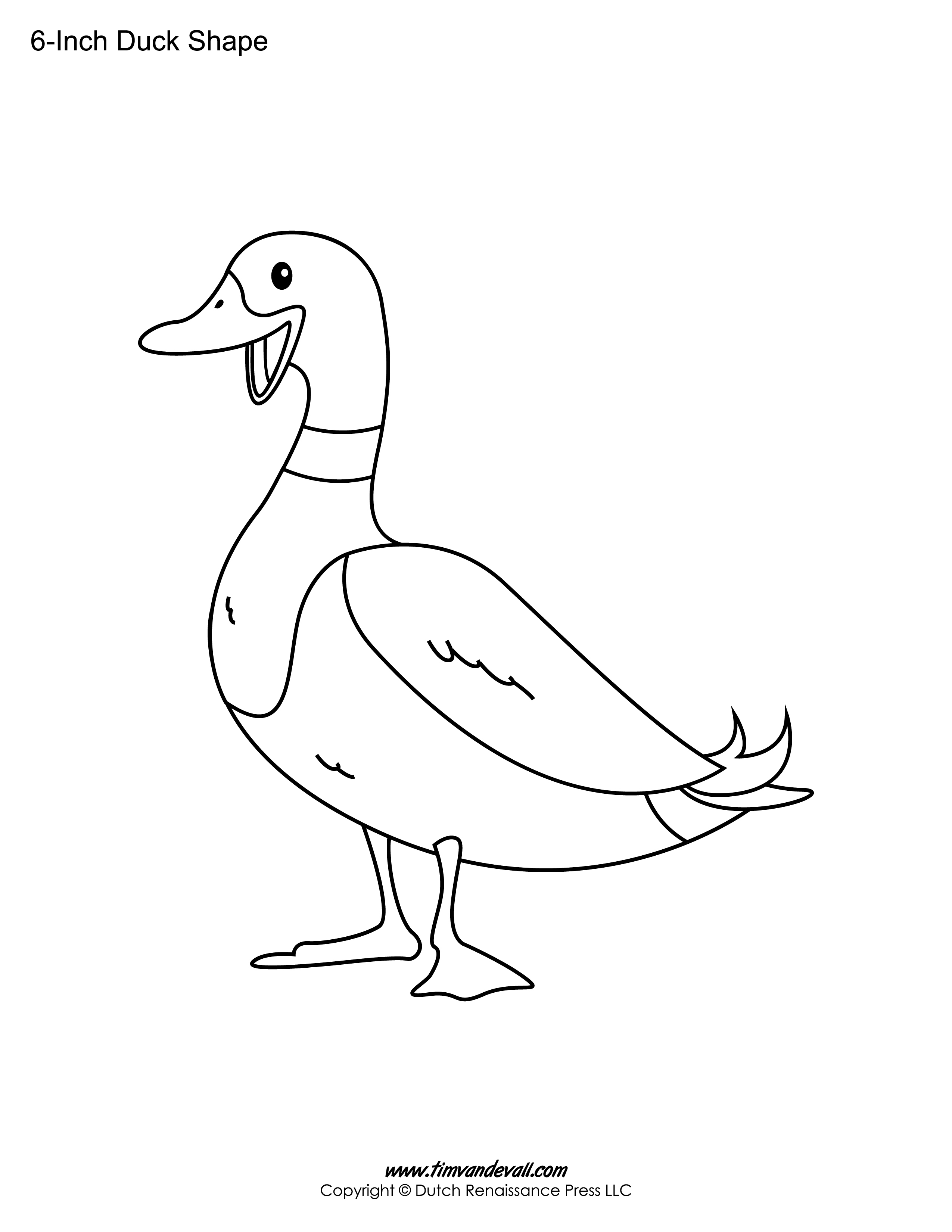 Duck stencil â tims printables