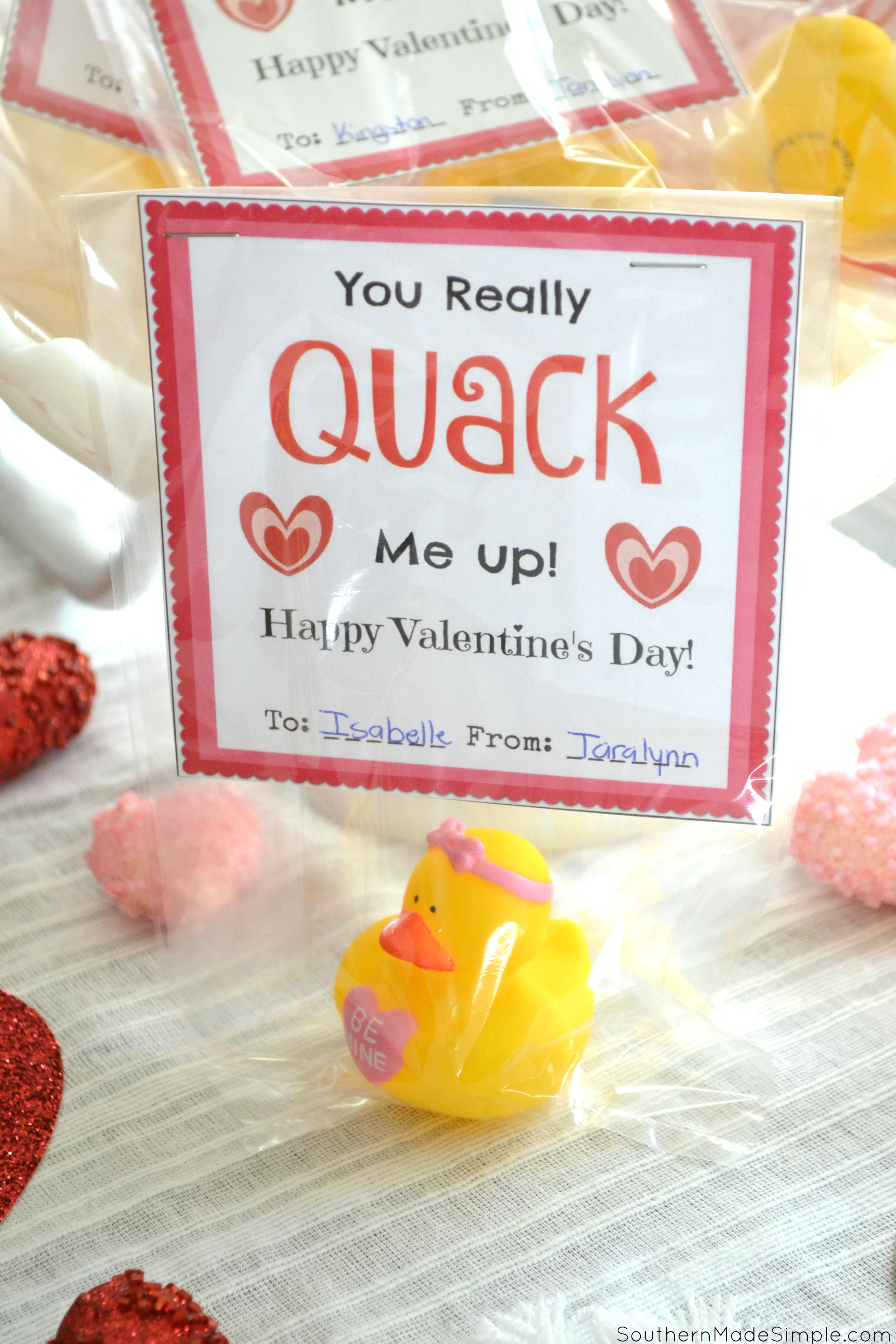 Rubber ducky valentine cards free printable
