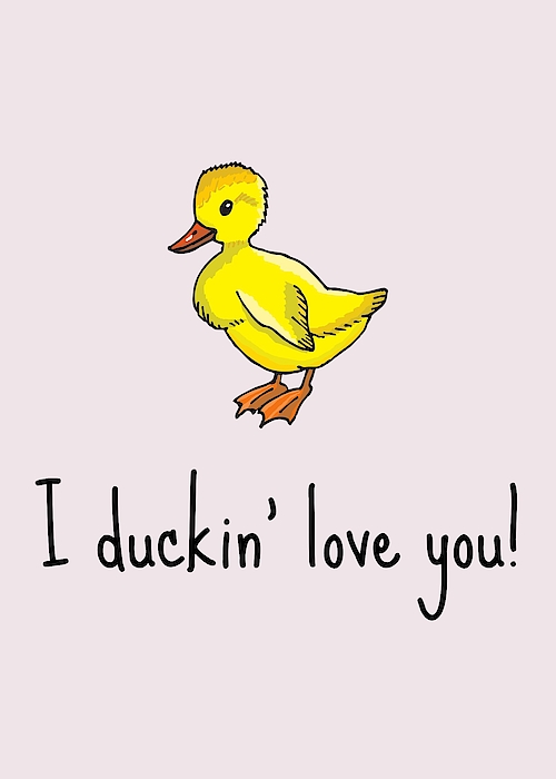 Cute duck card