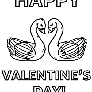 Valentines day cards coloring pages printable for free download