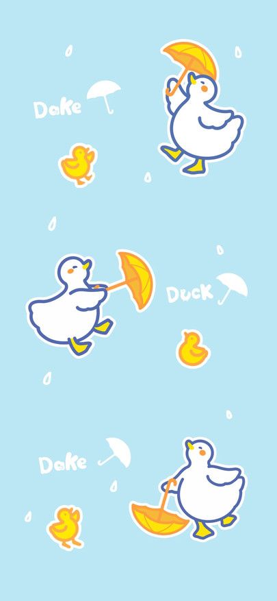 Tile cute duck umbrella duck wallpapers for iphone iphone pro iphone pro max