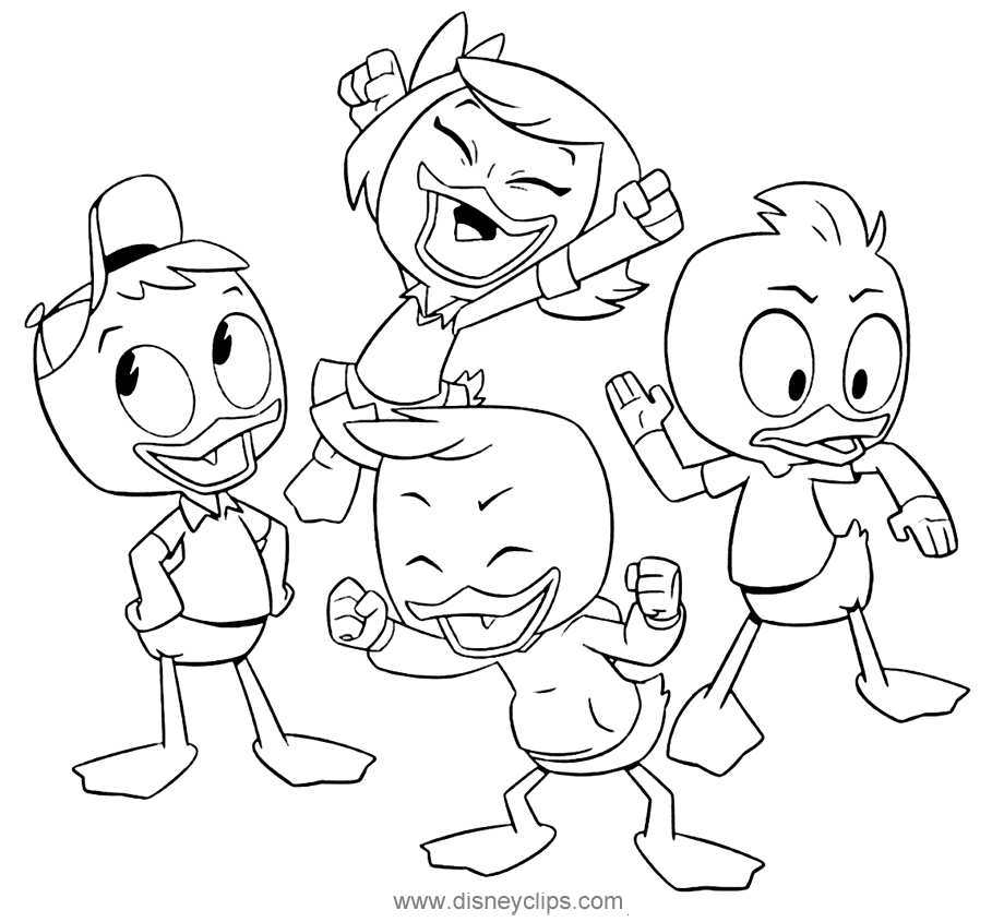 Ducktales coloring pages printable for free download