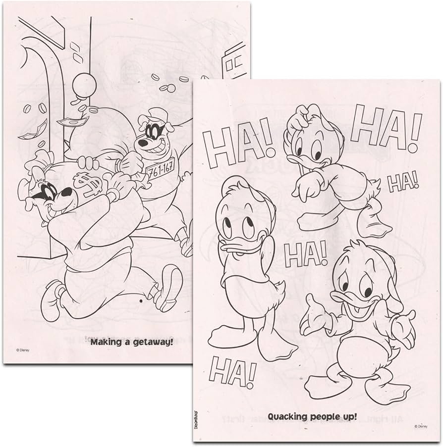 Ducktales coloring book set