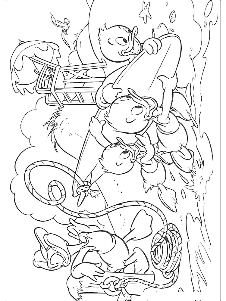 Ducktales coloring pages