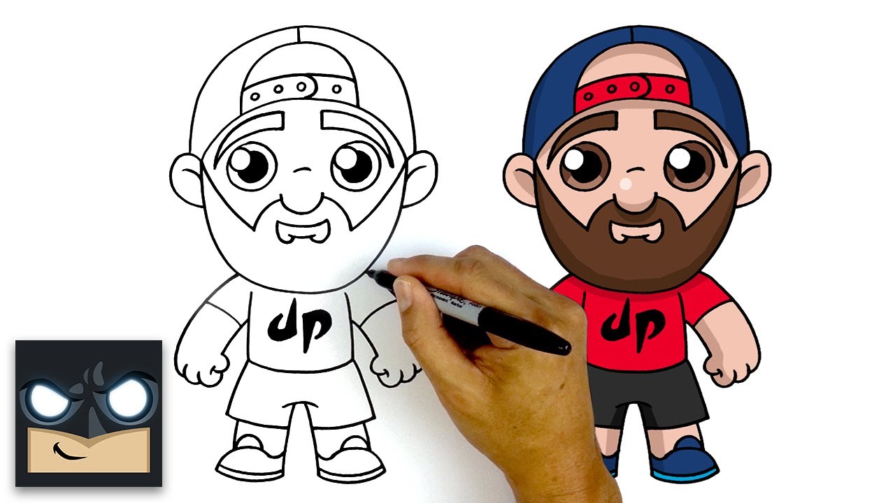 How to draw tyler dude perfect